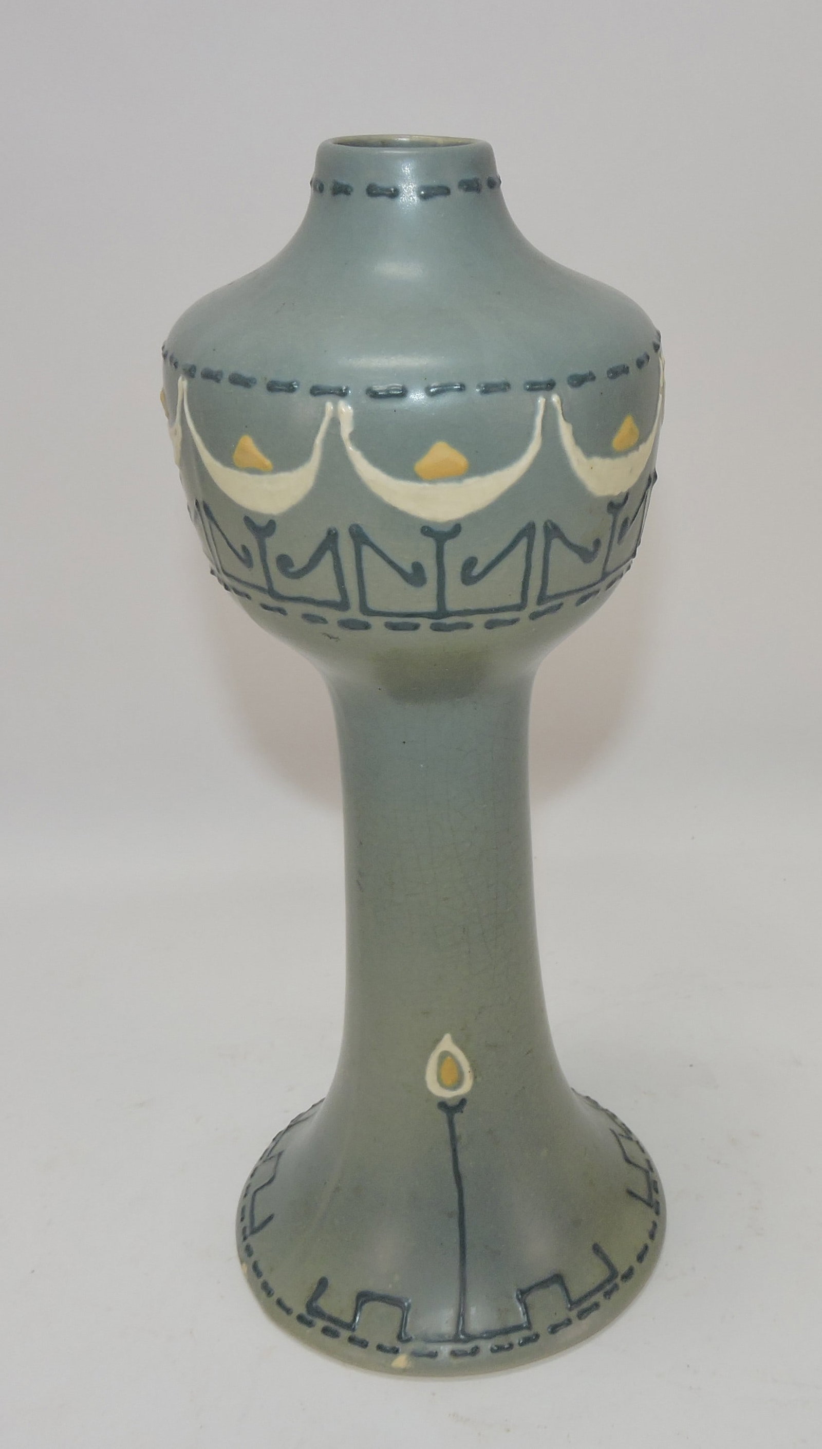 Roseville Aztec 11 1/2" vase (1 of 1)