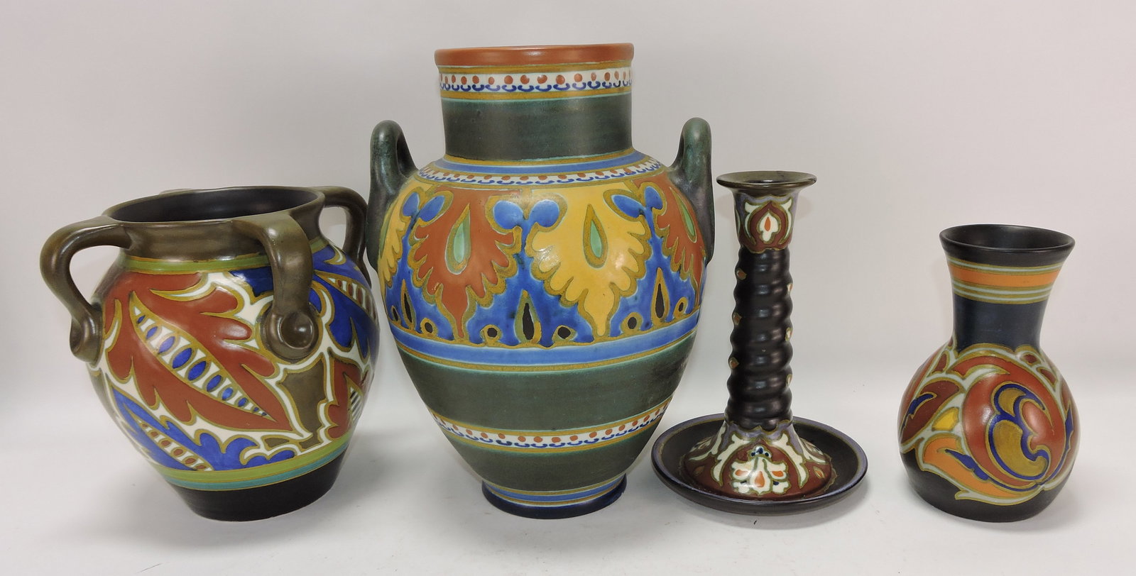 Gouda pottery lot of 4 pieces, (1 of 1)