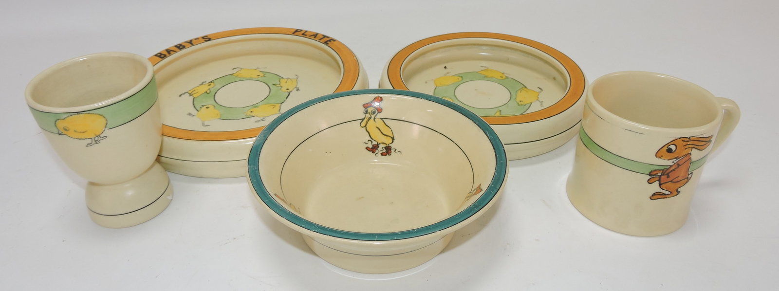 Roseville lot of 5 juvenile pieces, (1 of 1)