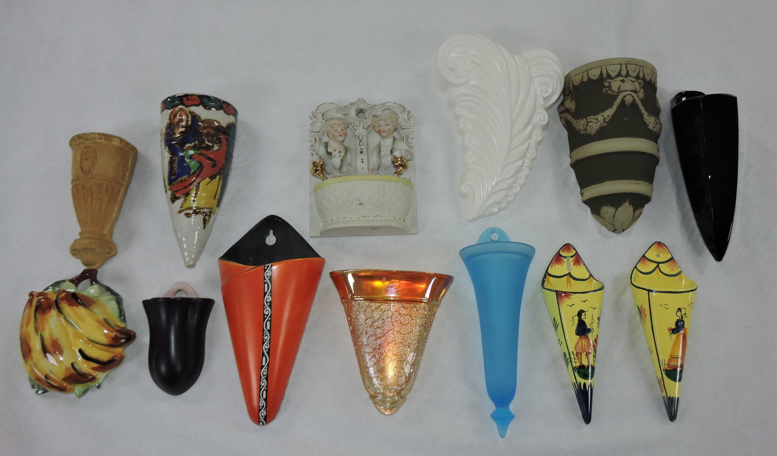 Lot of 13 ceramic, pottery, and glass (1 of 1)