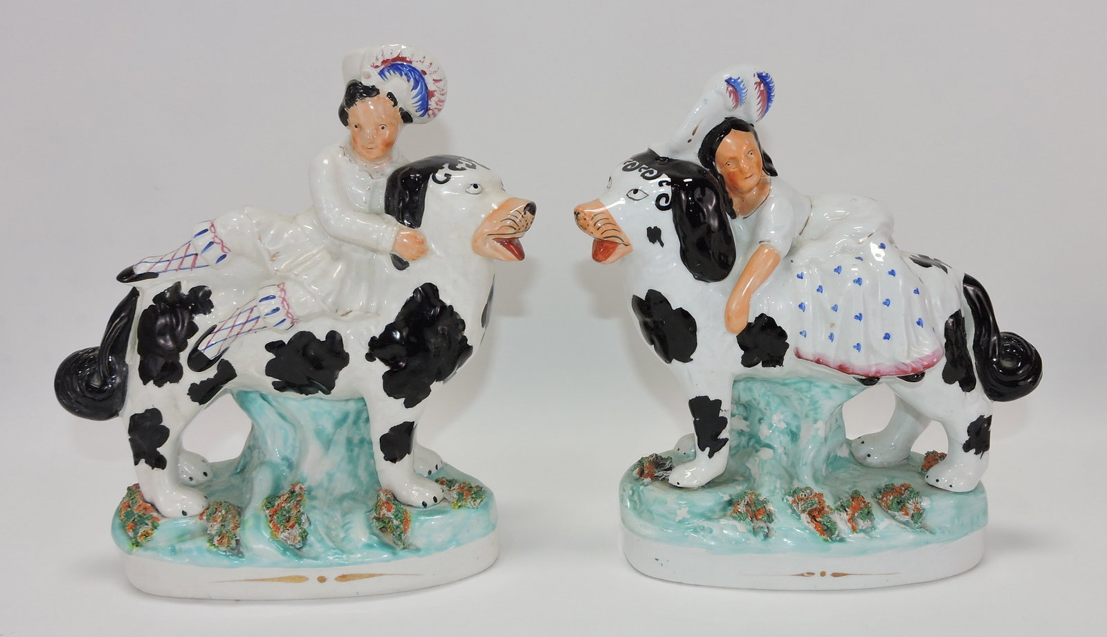 Staffordshire pair of dogs with Royal (1 of 1)