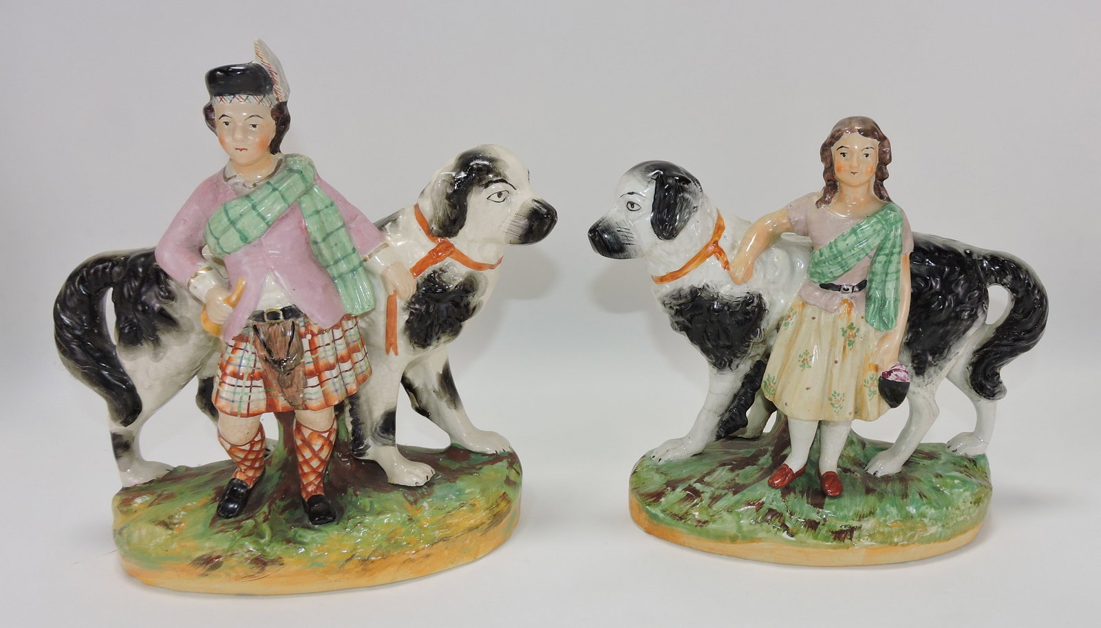 Staffordshire pair of dogs with Royal (1 of 1)