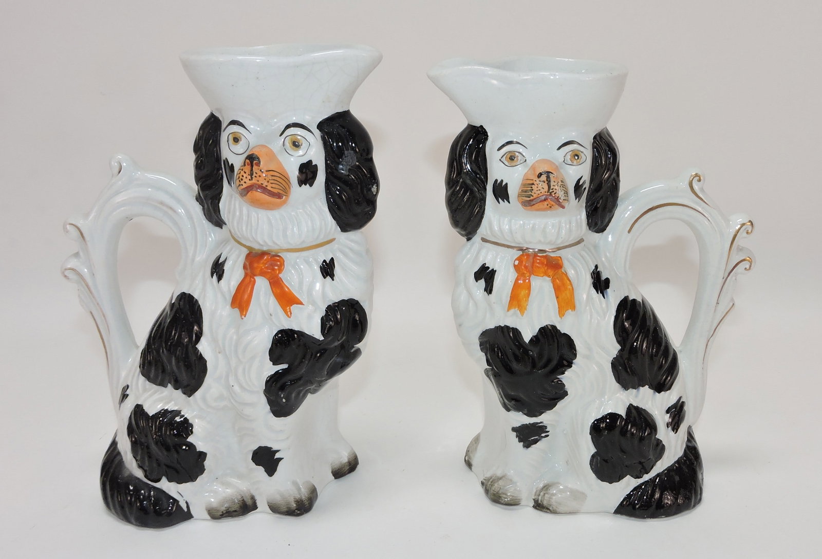 Staffordshire pair of black and white (1 of 1)