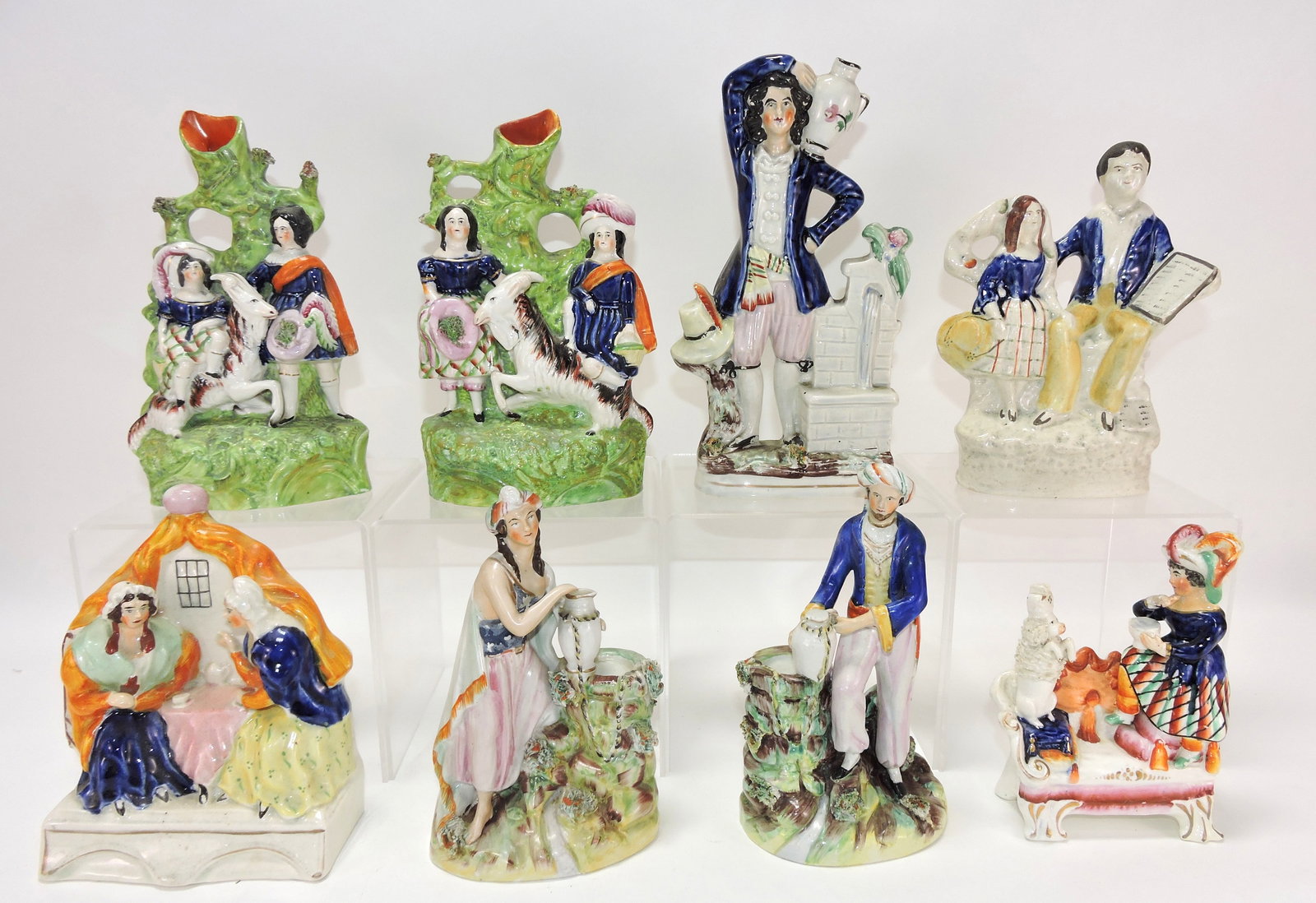 Staffordshire lot of 8 figures, (1 of 1)