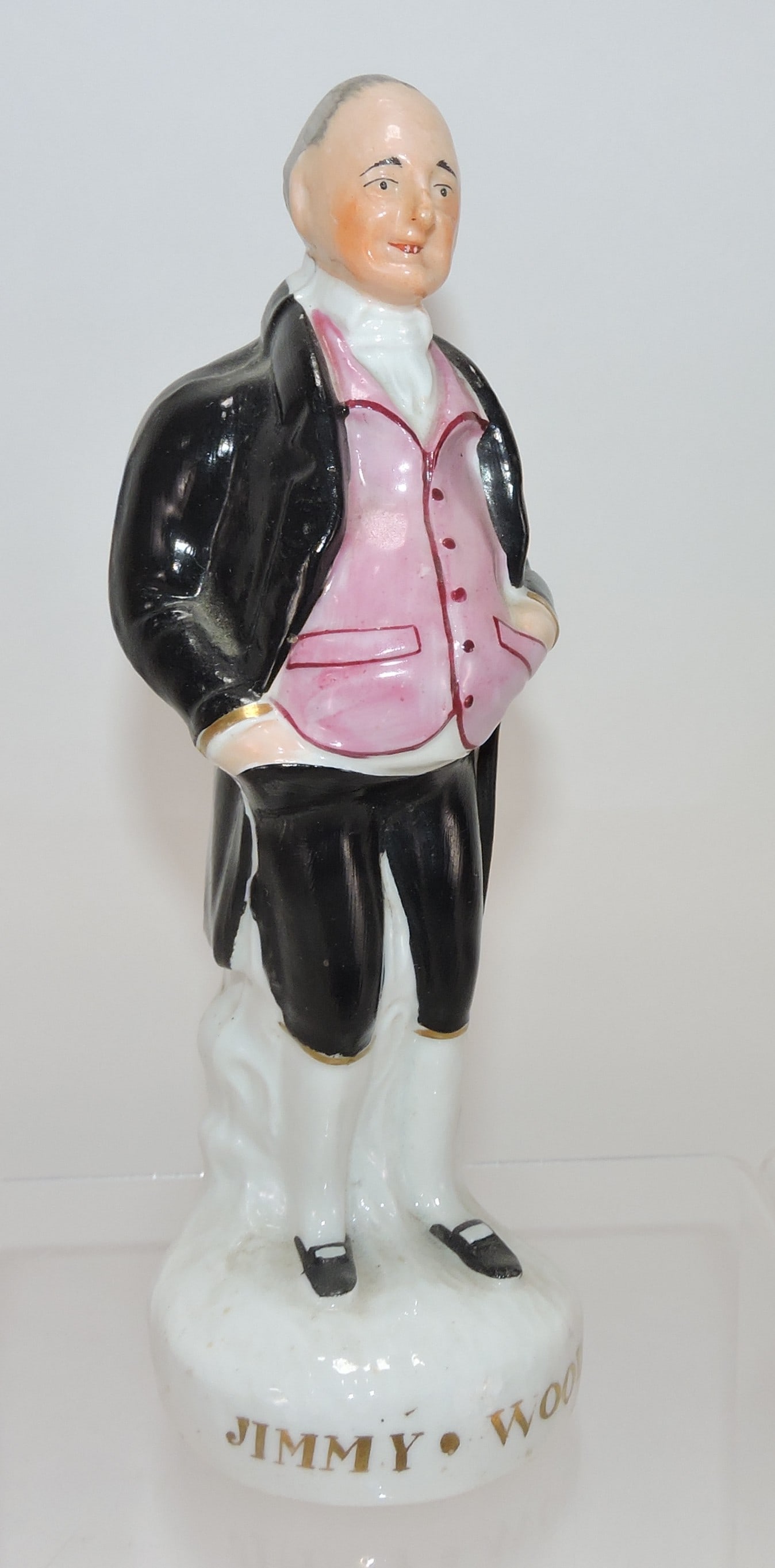 Staffordshire figure of Jimmy Wood,: 8"