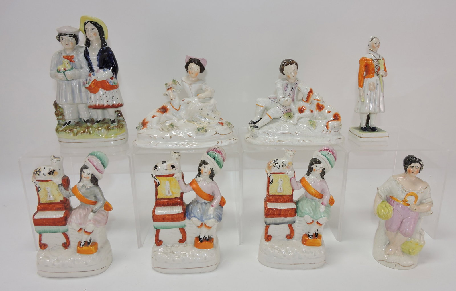 Staffordshire lot of 8 figures, (1 of 1)