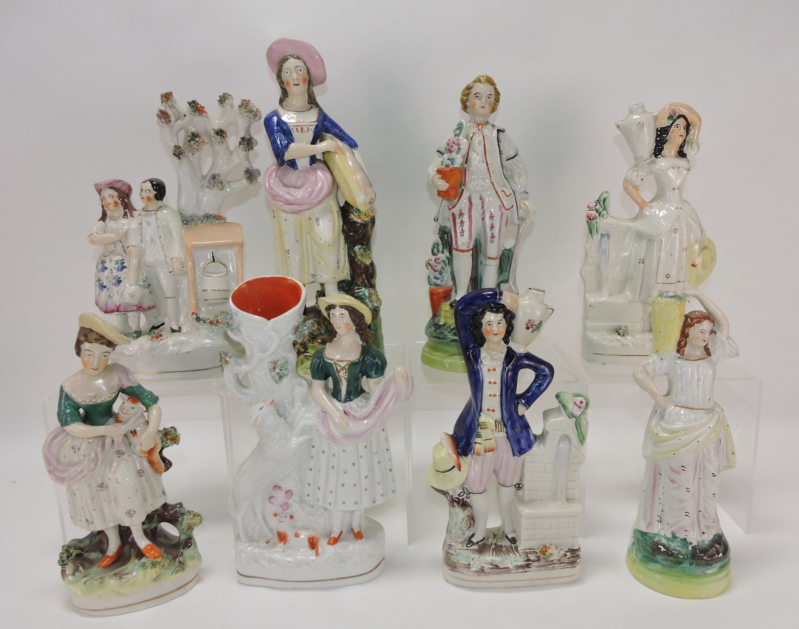 Staffordshire lot of 8 figures, (1 of 1)