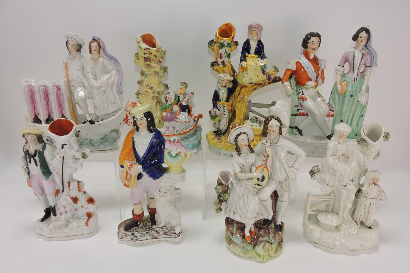 Staffordshire lot of 8 figures, (1 of 1)