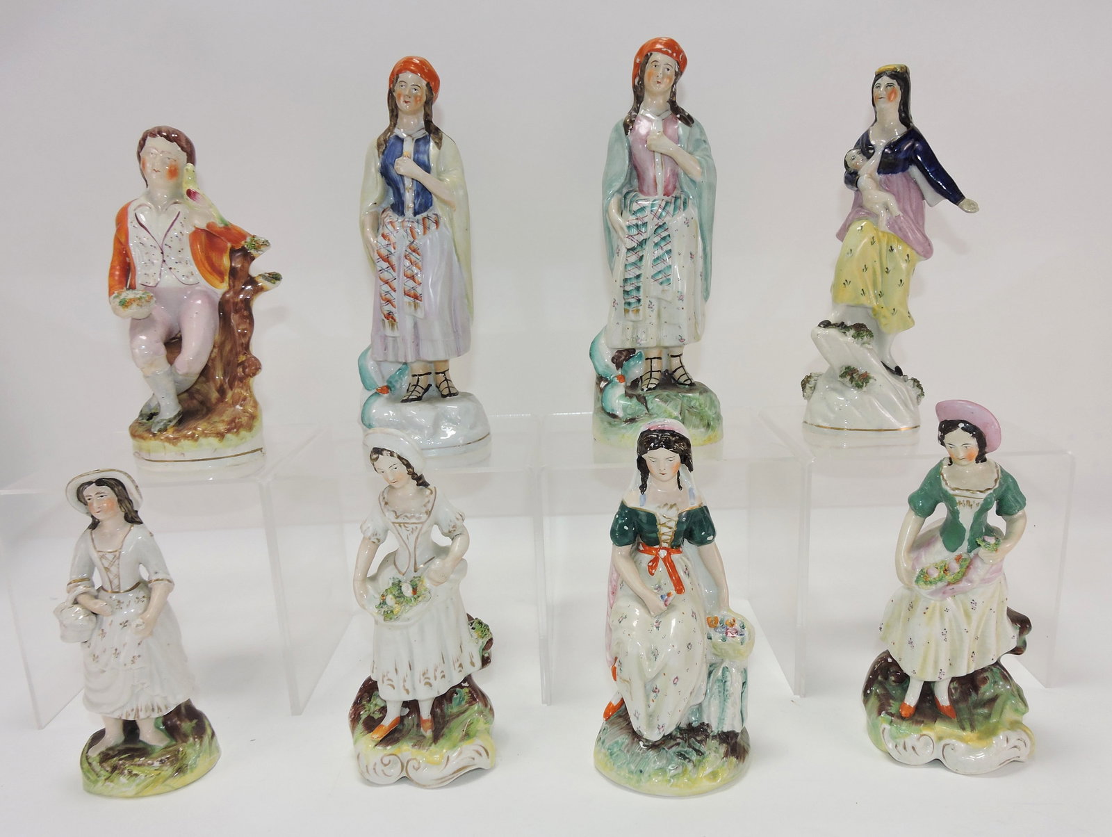 Staffordshire lot of 8 figures, (1 of 1)