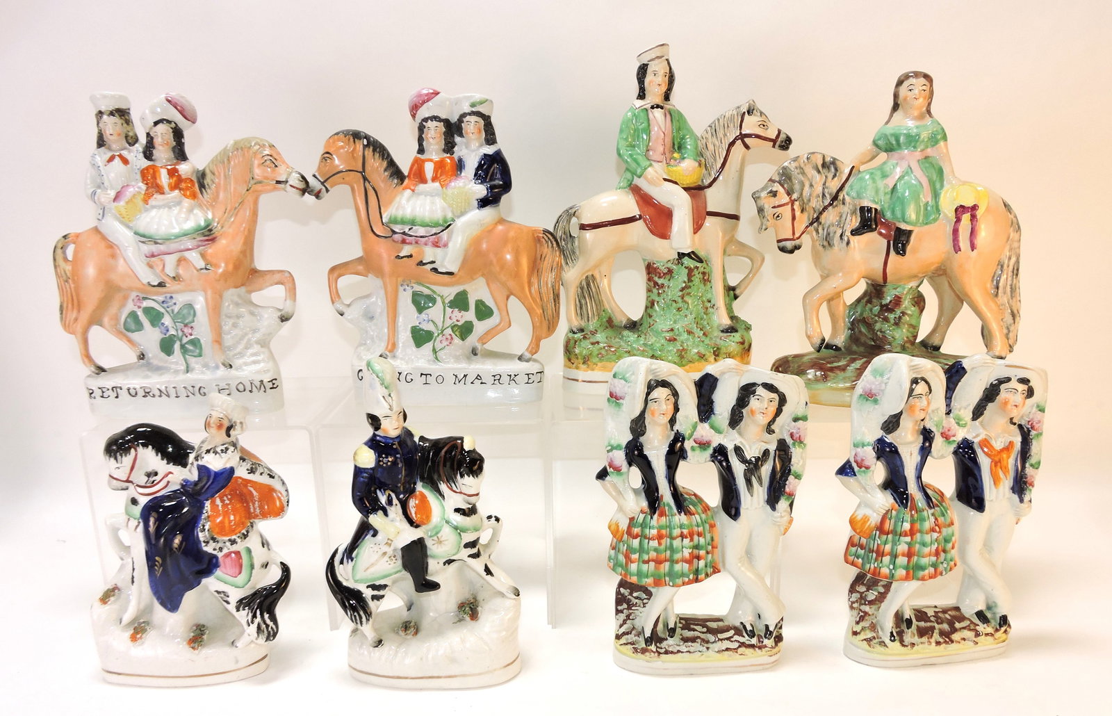 Staffordshire lot of 8 figures, (1 of 1)
