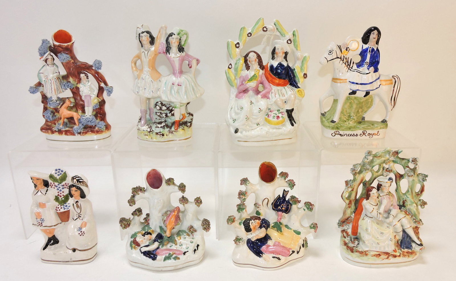 Staffordshire lot of 8 figures, (1 of 1)