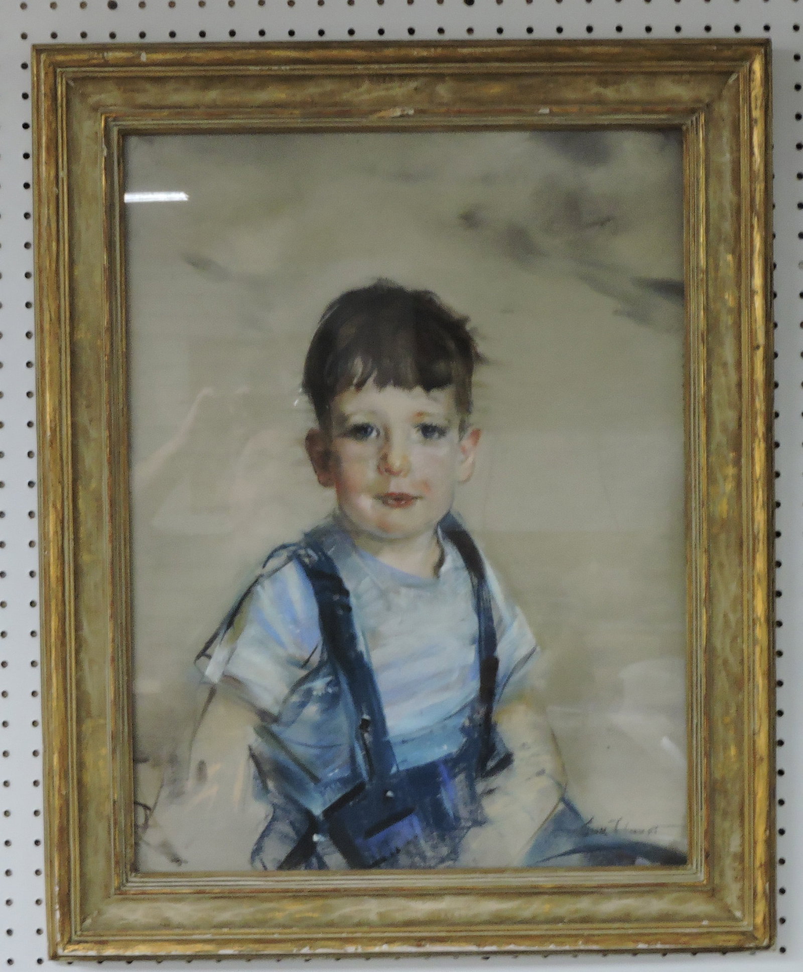 Watercolor of young boy, 30"x24" (1 of 2)
