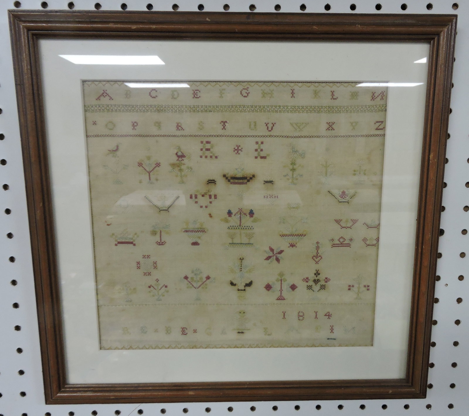 Framed 1814 sampler (1 of 1)