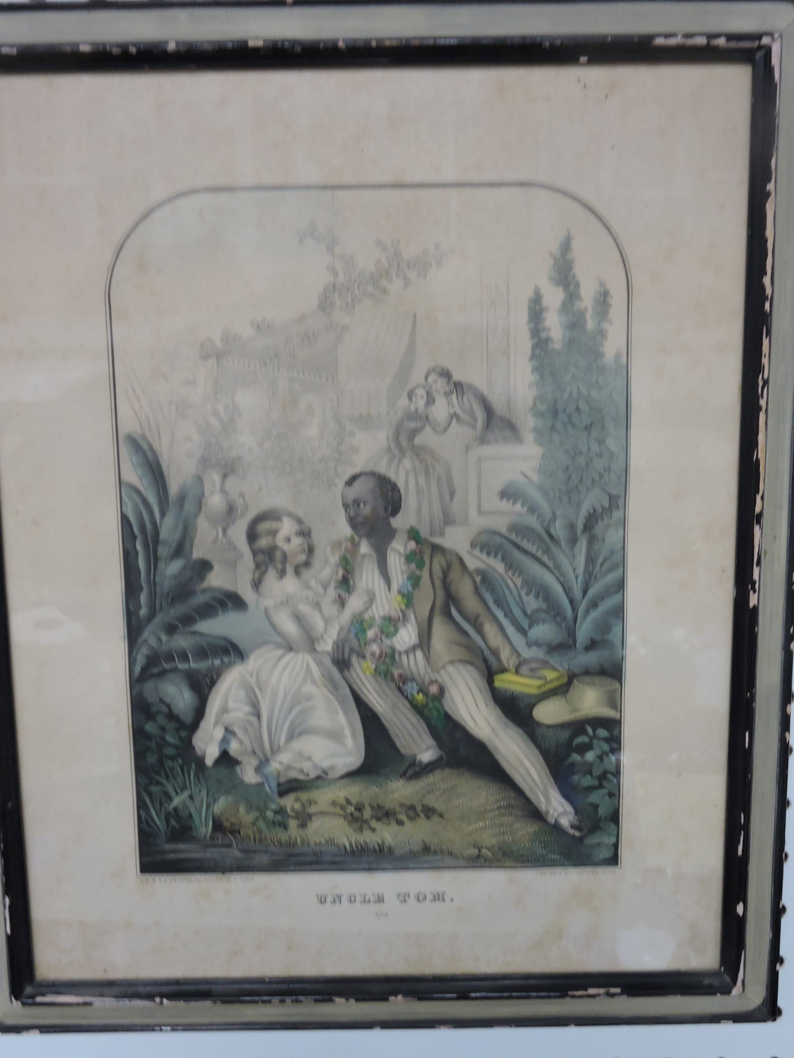 'Uncle Tom' print by Kellogg, 17"x15": .