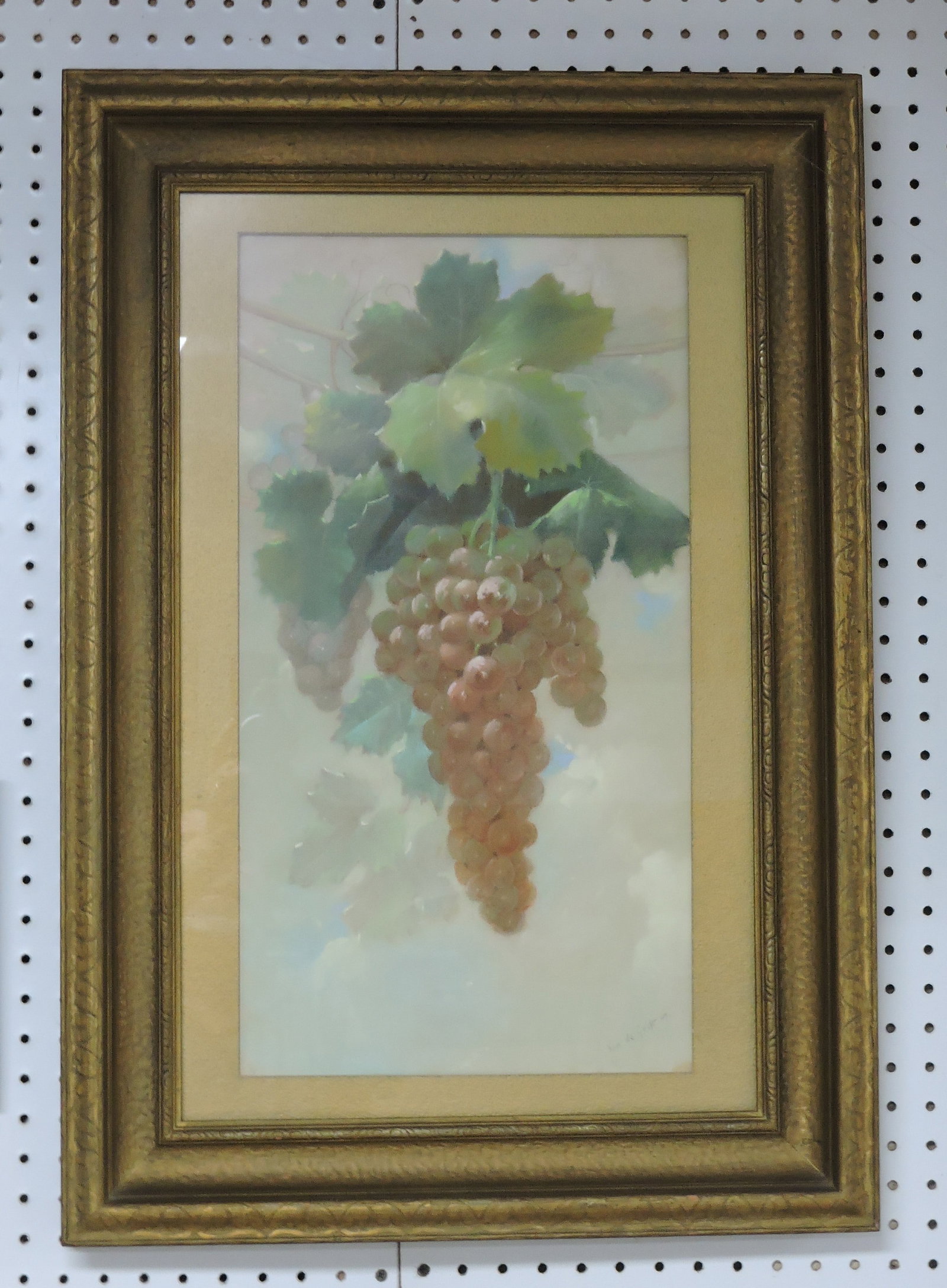 Watercolor of grape cluster, 29"x20" (1 of 1)