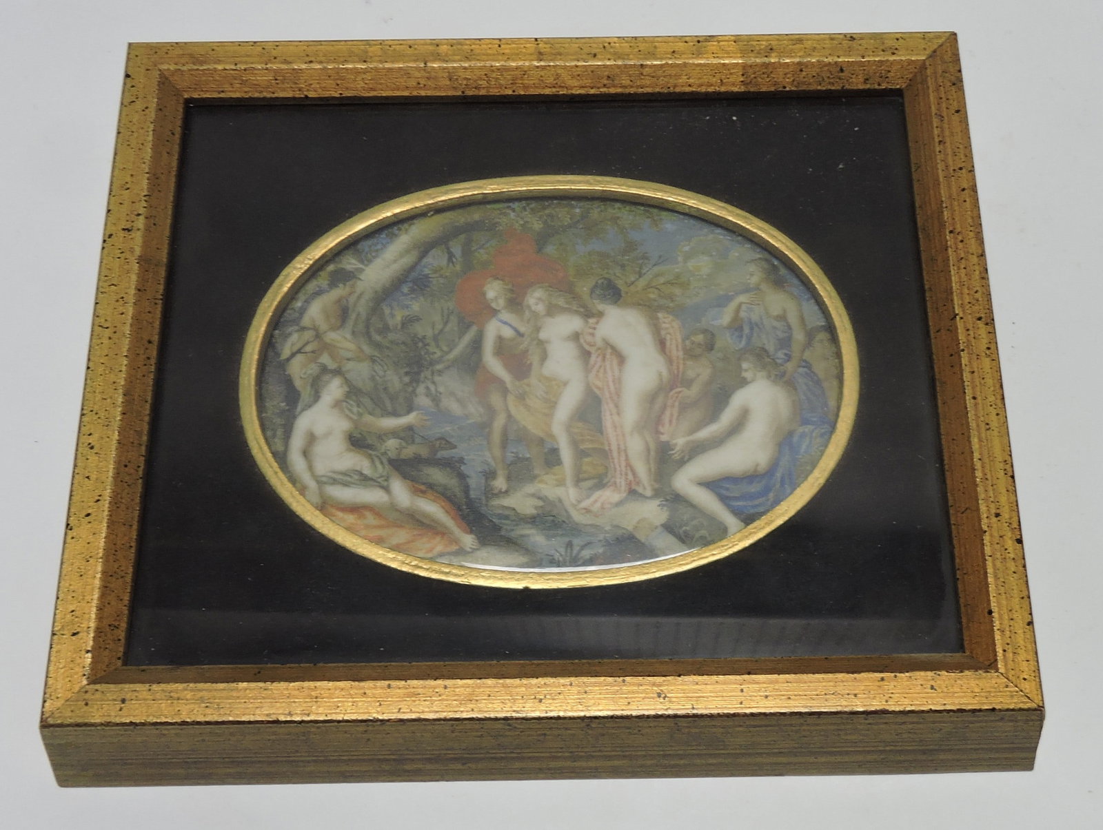'Toilet of Diane' oval painting, (1 of 1)