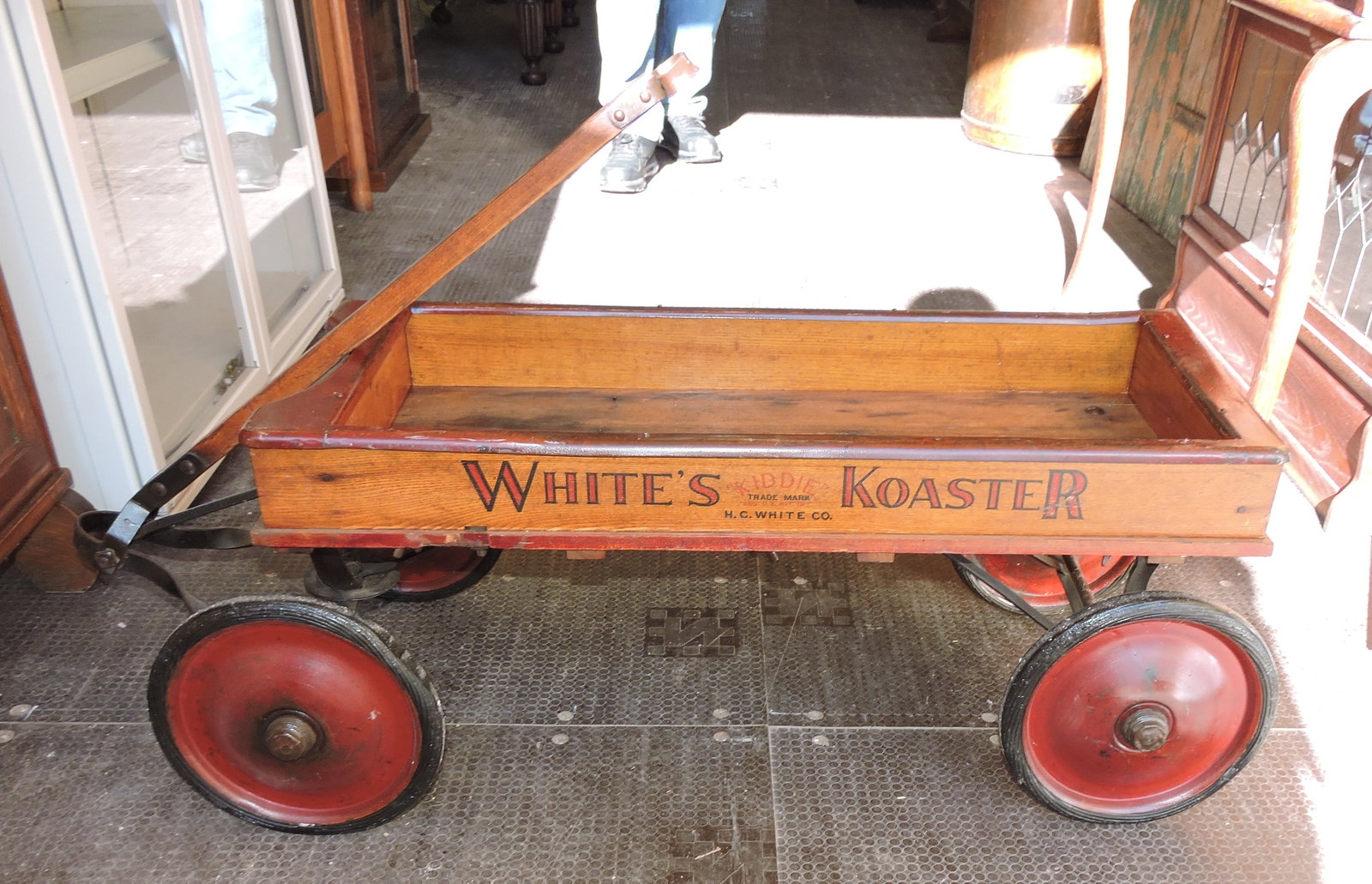 White's Koaster wooden wagon 43"l: .
