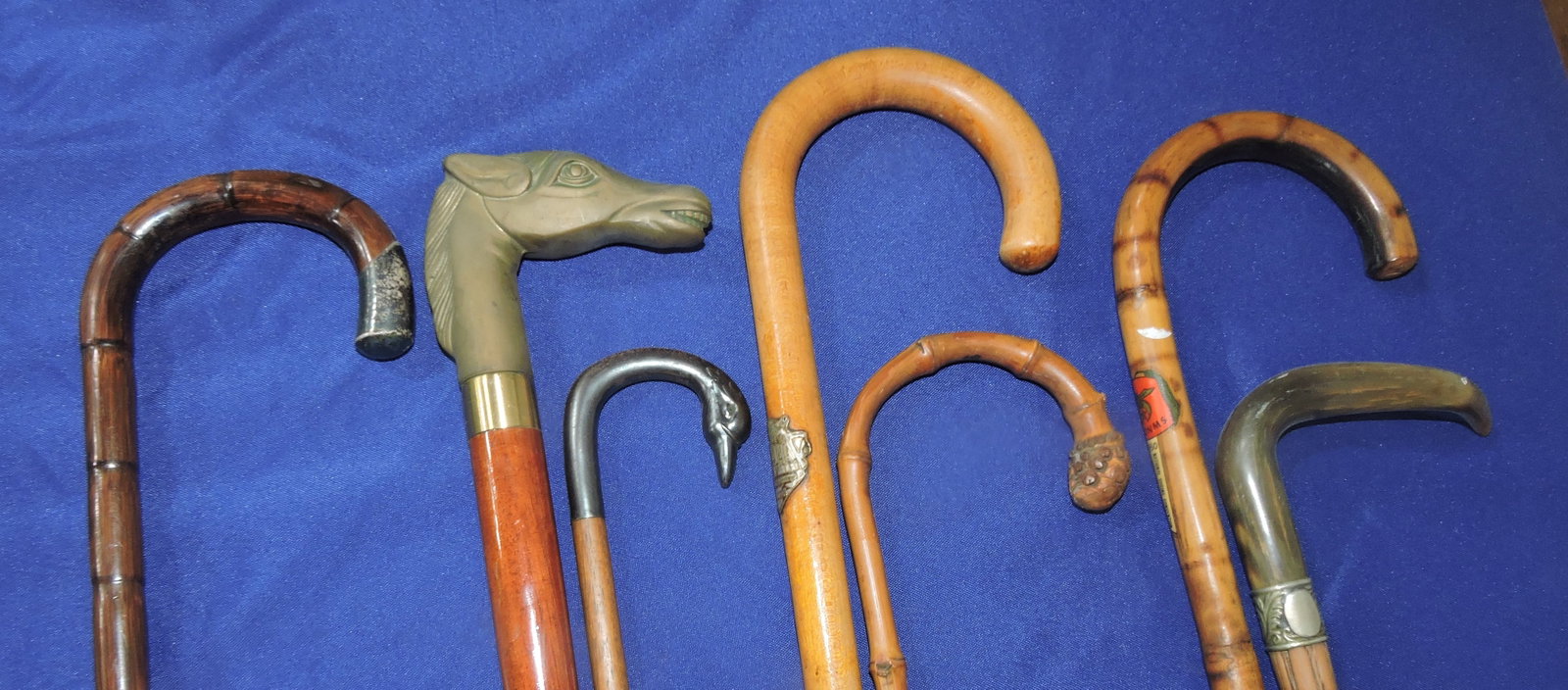Walking cane lot of 7: .