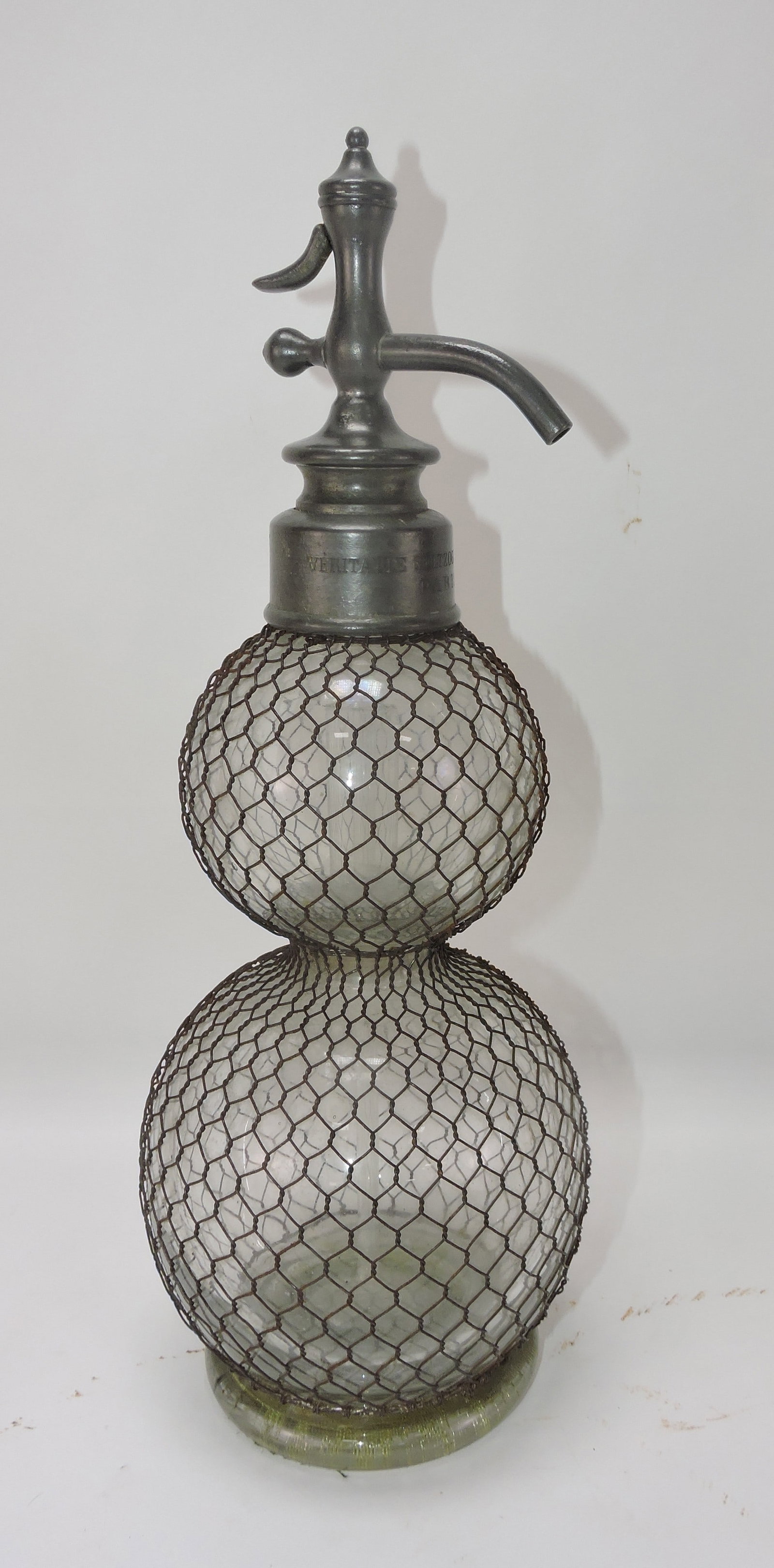 French seltzer bottle, 16": .