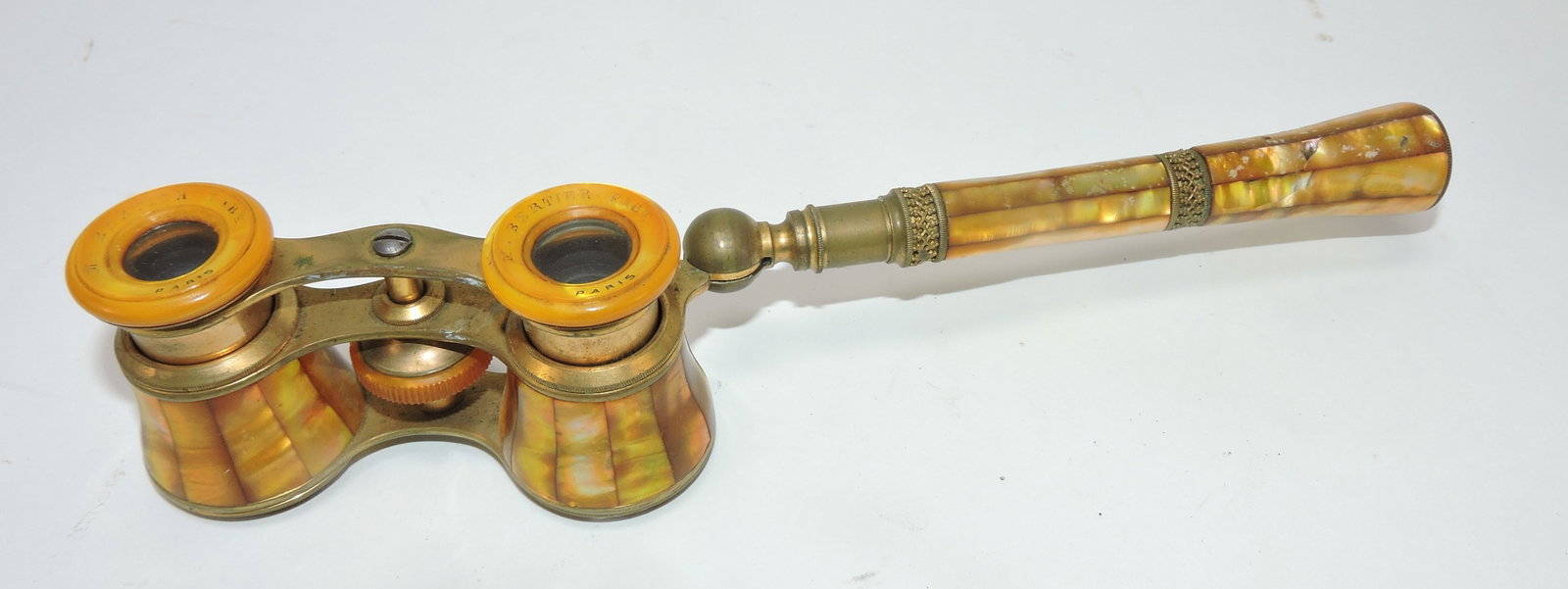 French MOP pair of opera glasses: .