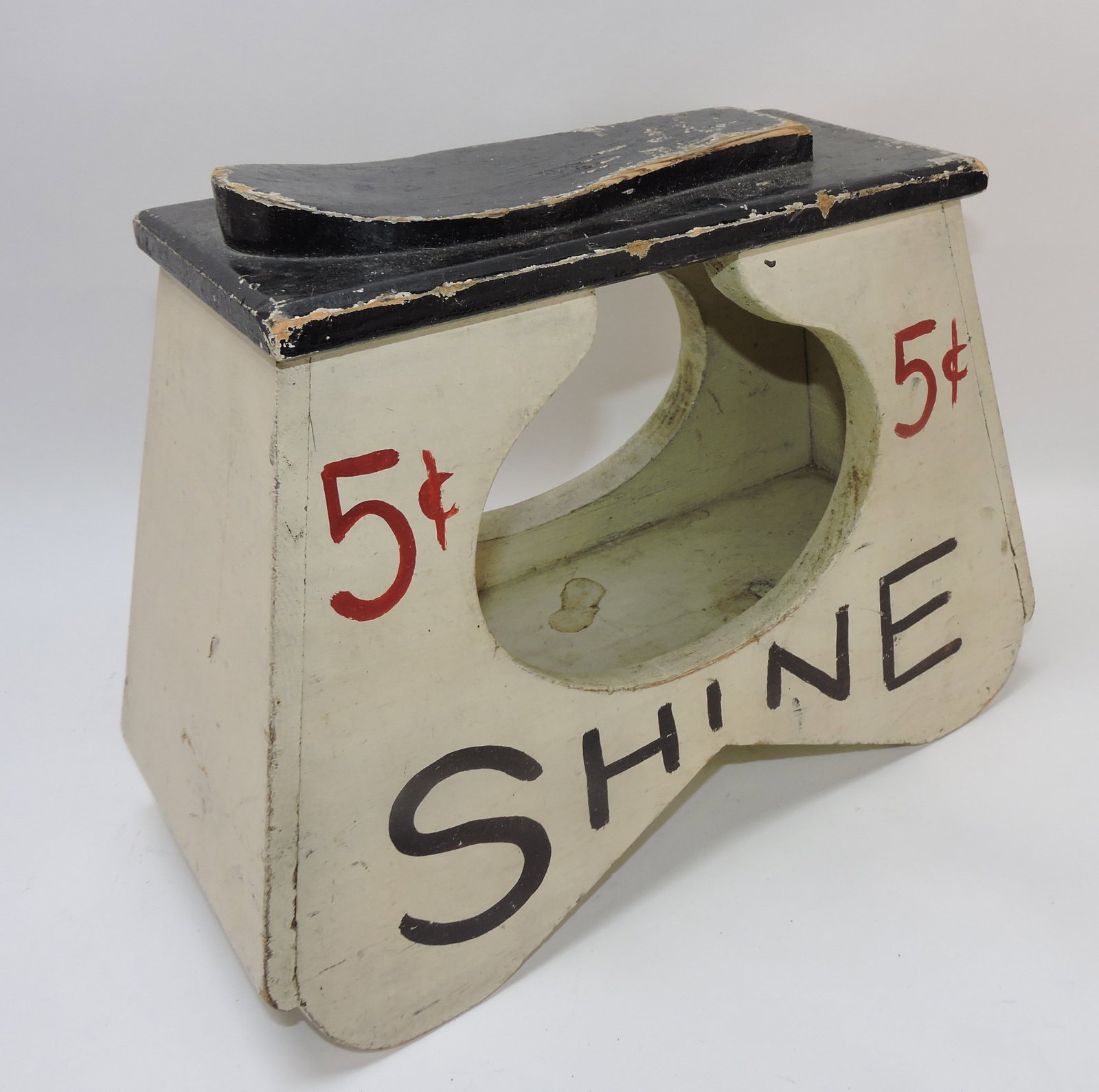 'Shine' 5 cent shoe shine box,: 11"h, 14"w
