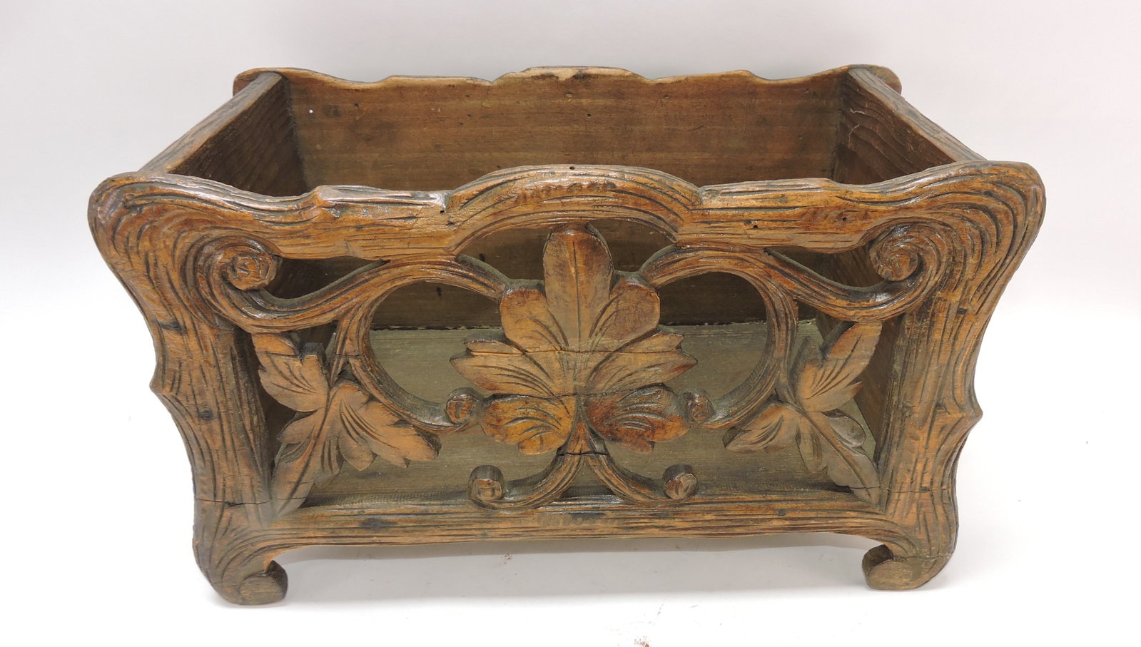 Wooden magazine box, 8 1/2", 14"w (1 of 2)