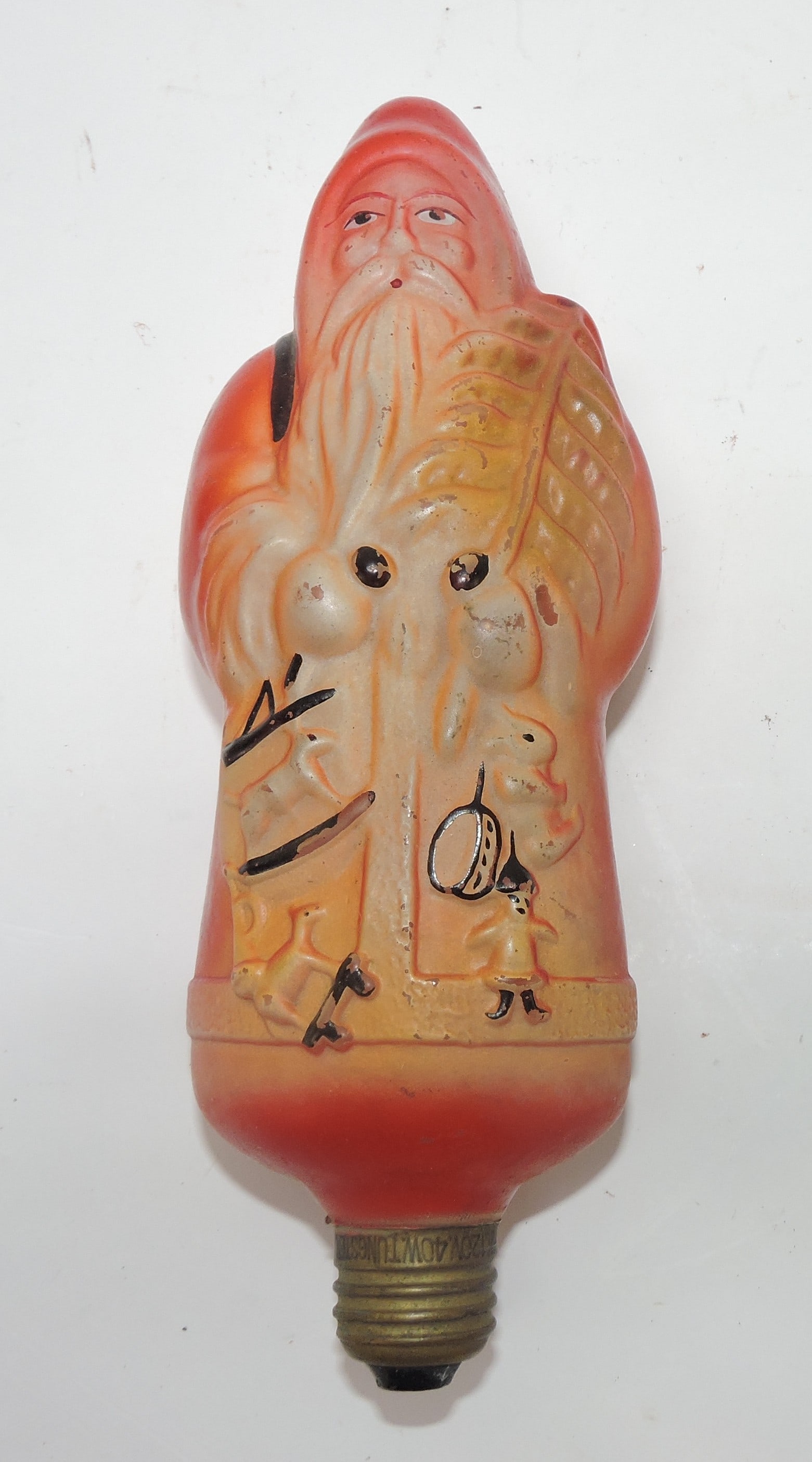 Large Santa figural light bulb, 9" (1 of 1)