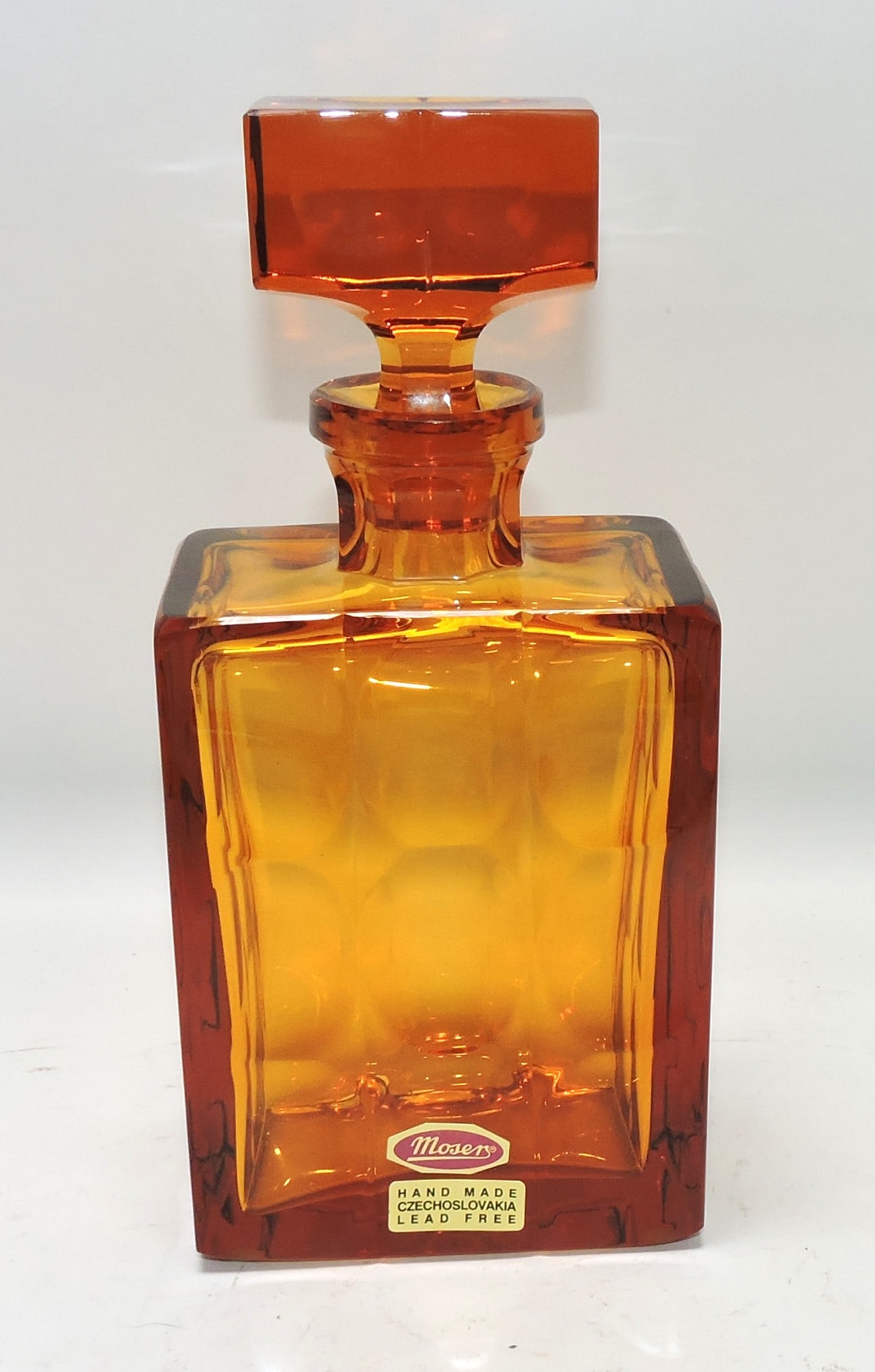 Moser decanter, 8 1/2": .