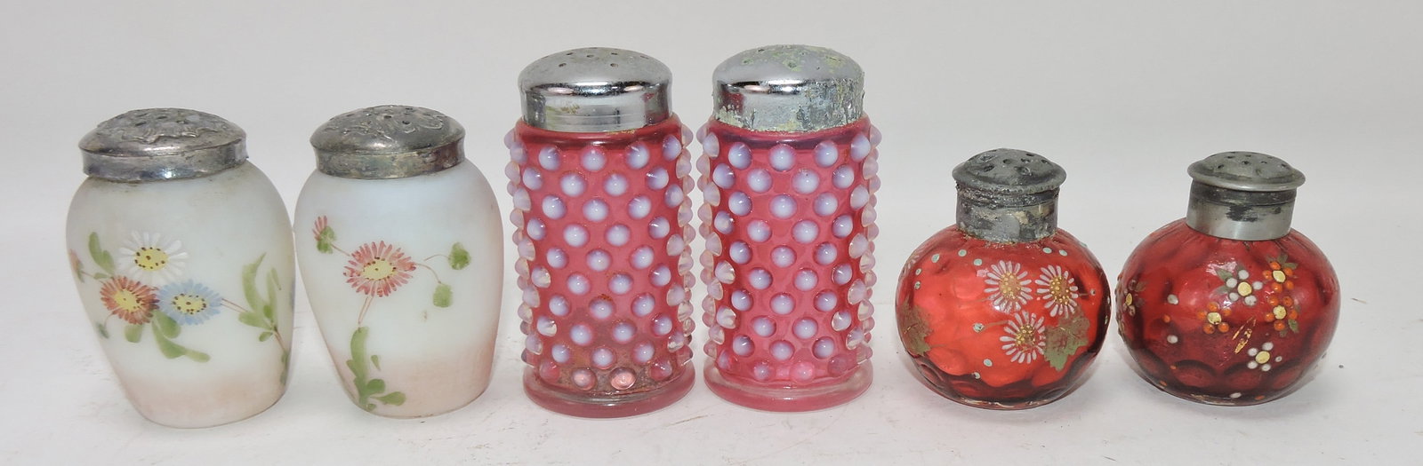 Lot of 3 pair of shakers: .