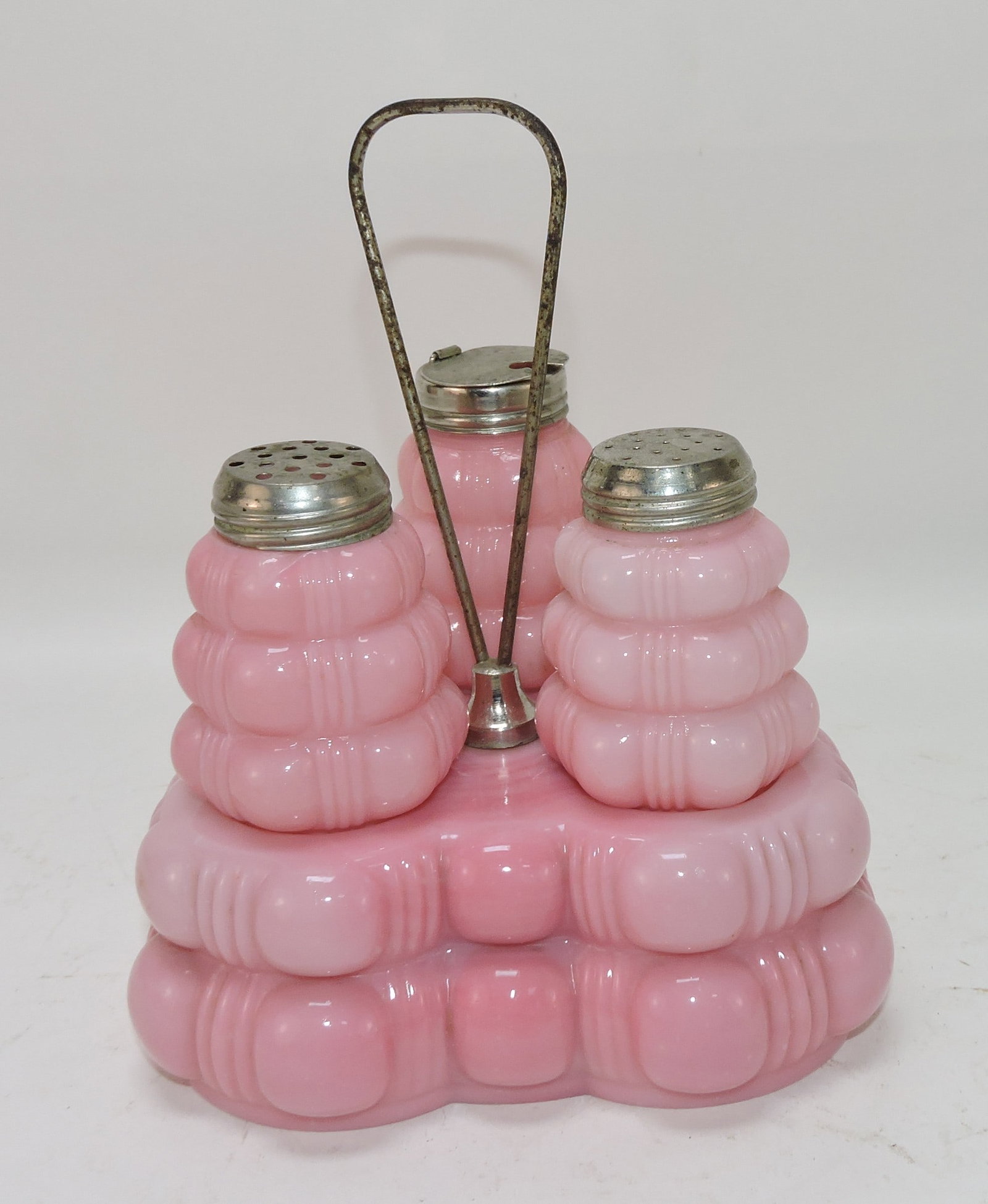 Consolidated 4 pc condiment set: .