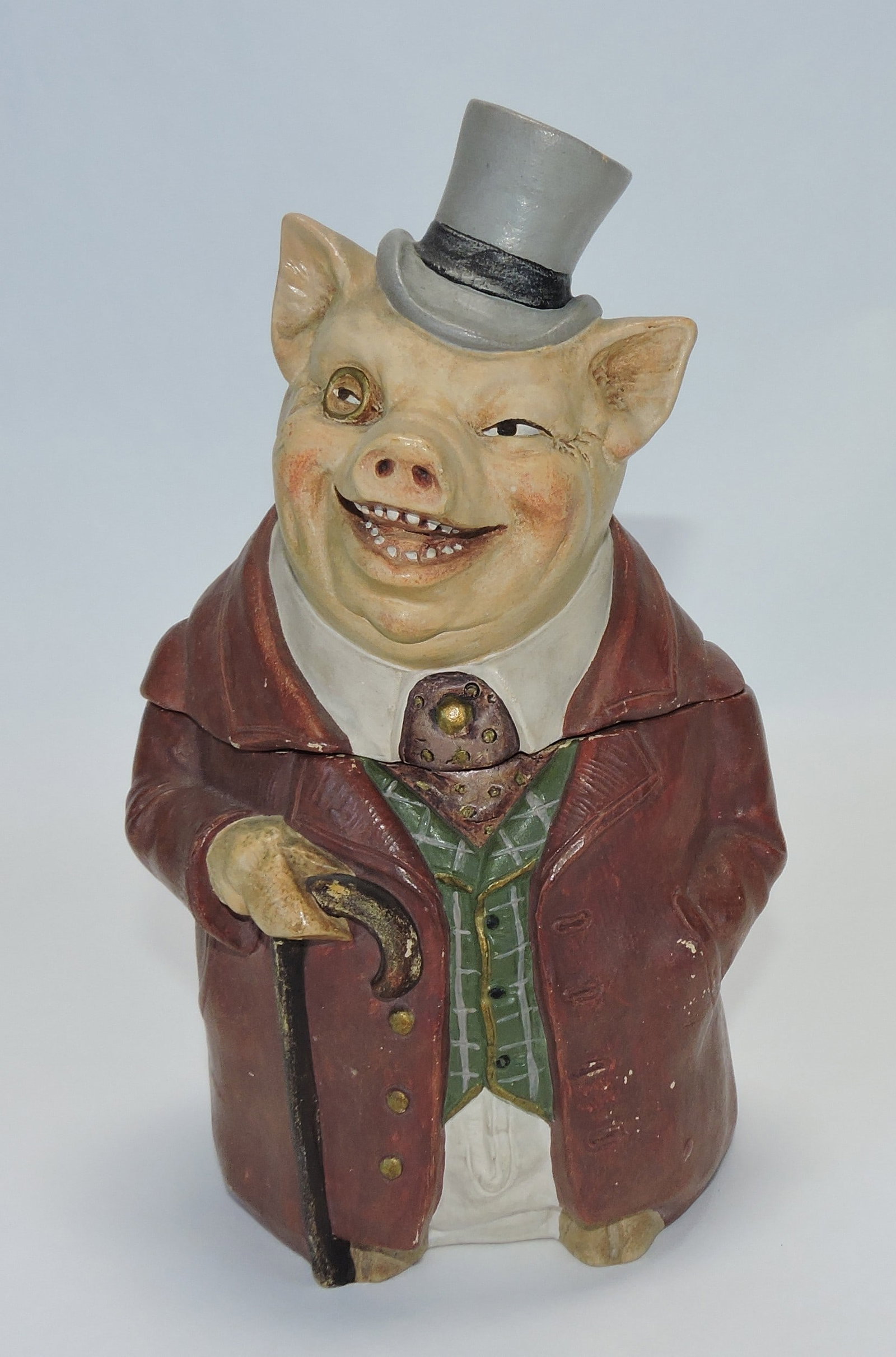 J. Maresch figural tobacco jar (1 of 1)