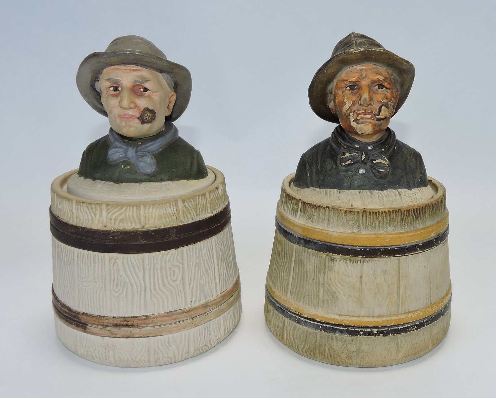 J. Maresch lot of 2 men in a barrel (1 of 1)