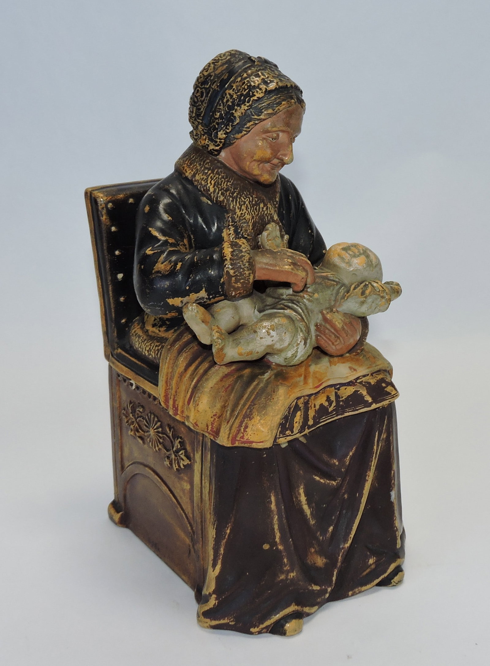 Terra cotta grandmother with baby (1 of 1)