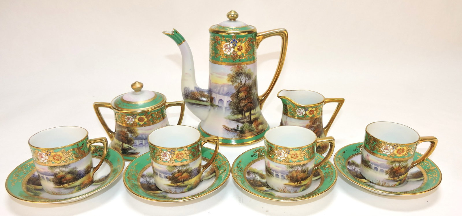 Noritake chocolate set.: The Dwight & Helen Wilmoth Collection