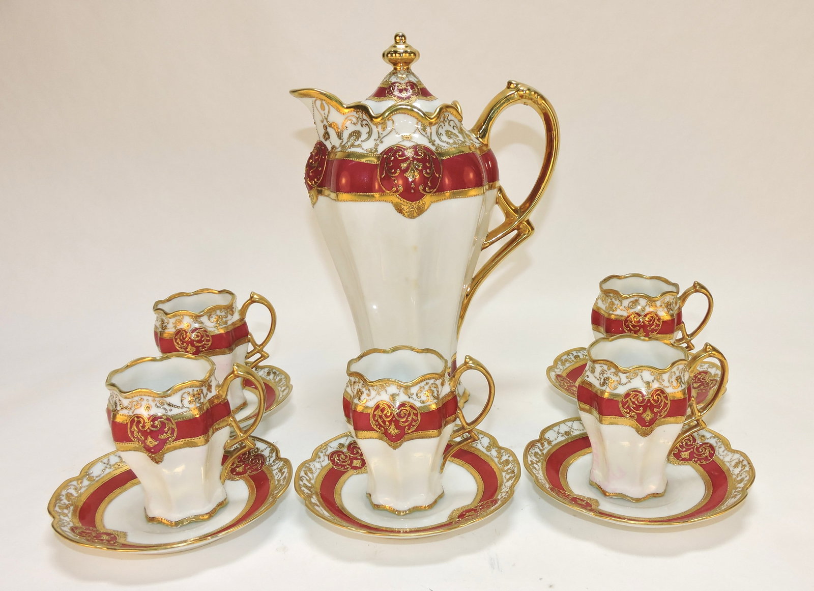 Noritake/ Nippon chocolate set.: The Dwight & Helen Wilmoth Collection