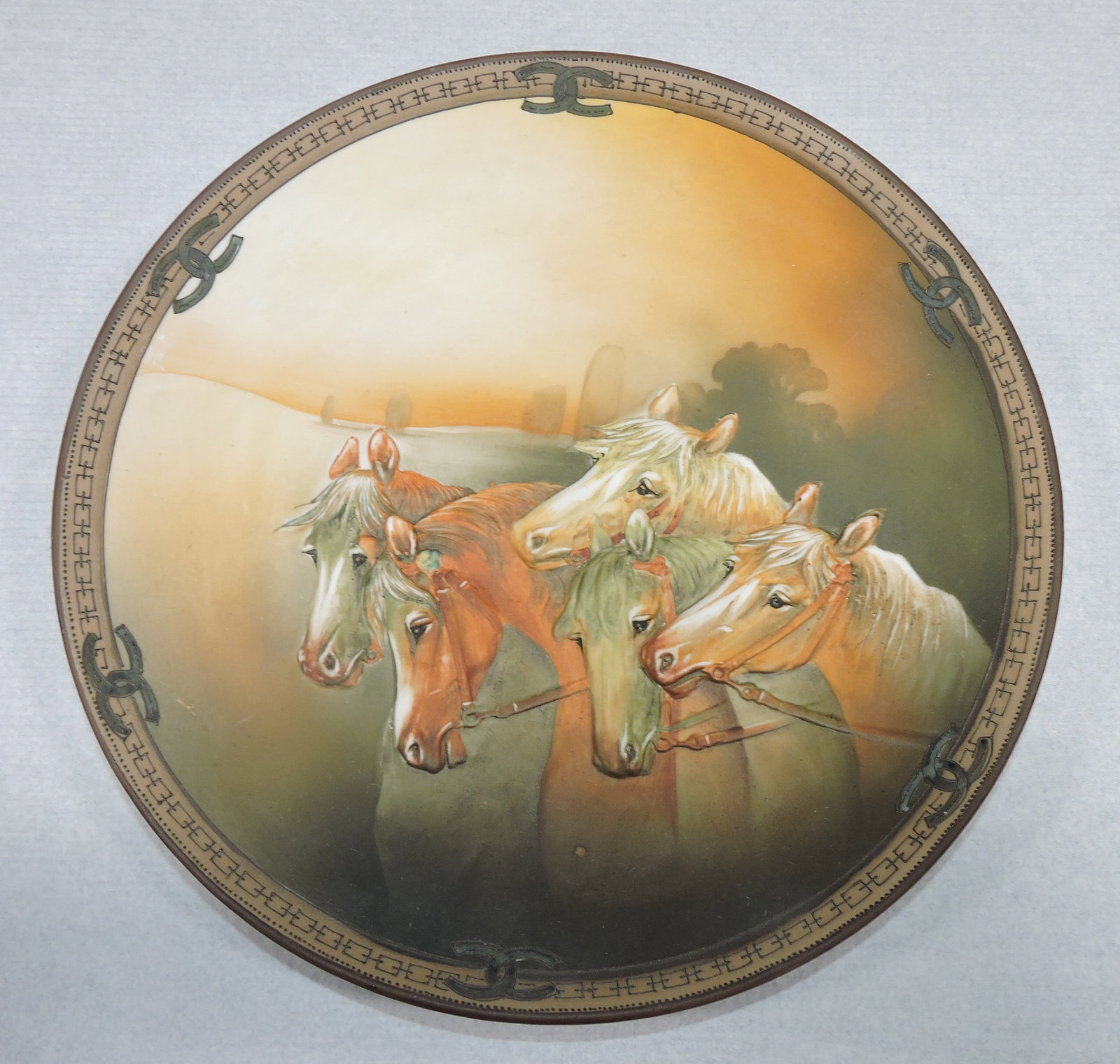 Nippon relief molded 10 1/2" plate with (1 of 1)