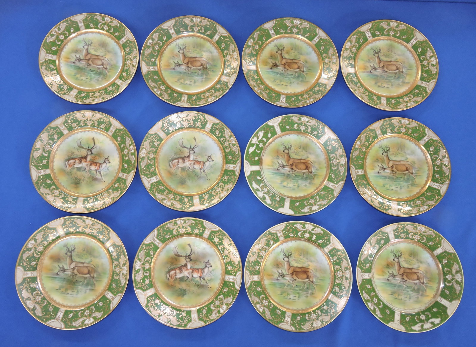 Nippon set of 12 - 8 3/4" plates with (1 of 2)