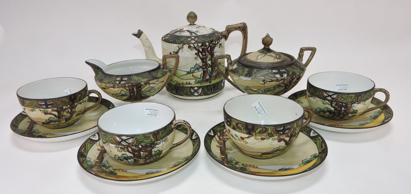 Nippon Woodland tea set with (1 of 1)