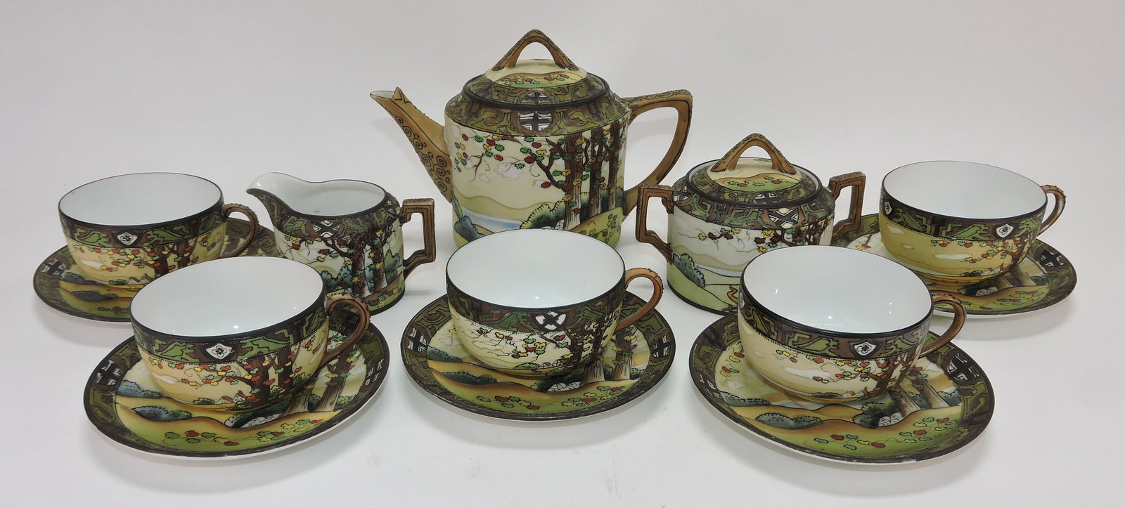 Nippon Woodland tea set with (1 of 1)