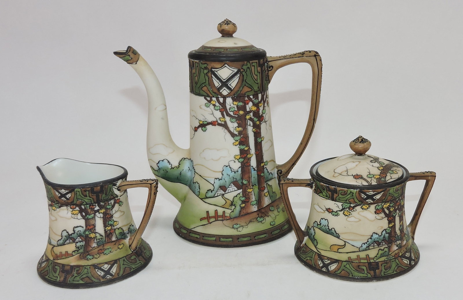 Nippon Woodland demitasse pot, (1 of 1)