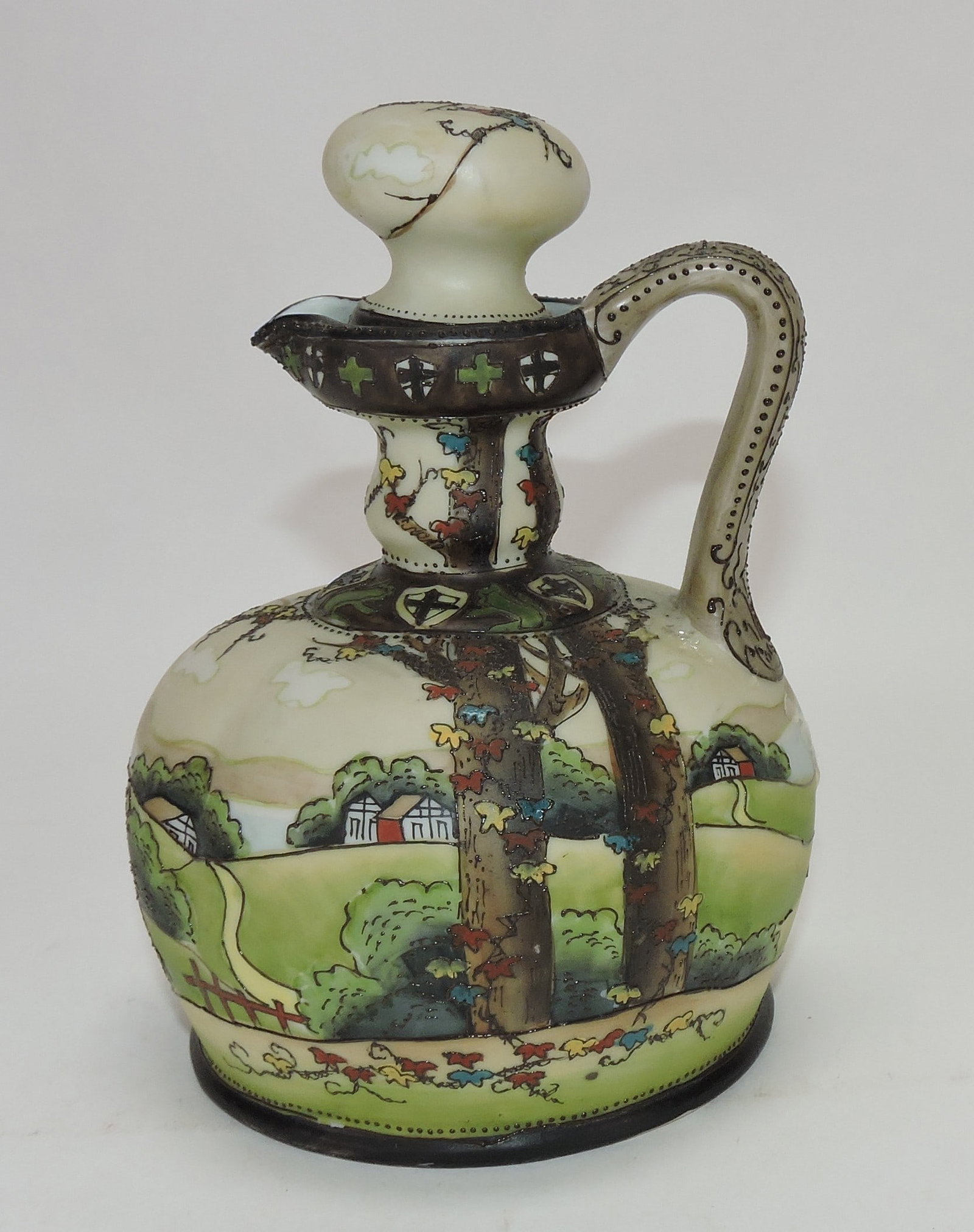 Nippon Woodland wine jug, 7". (1 of 1)