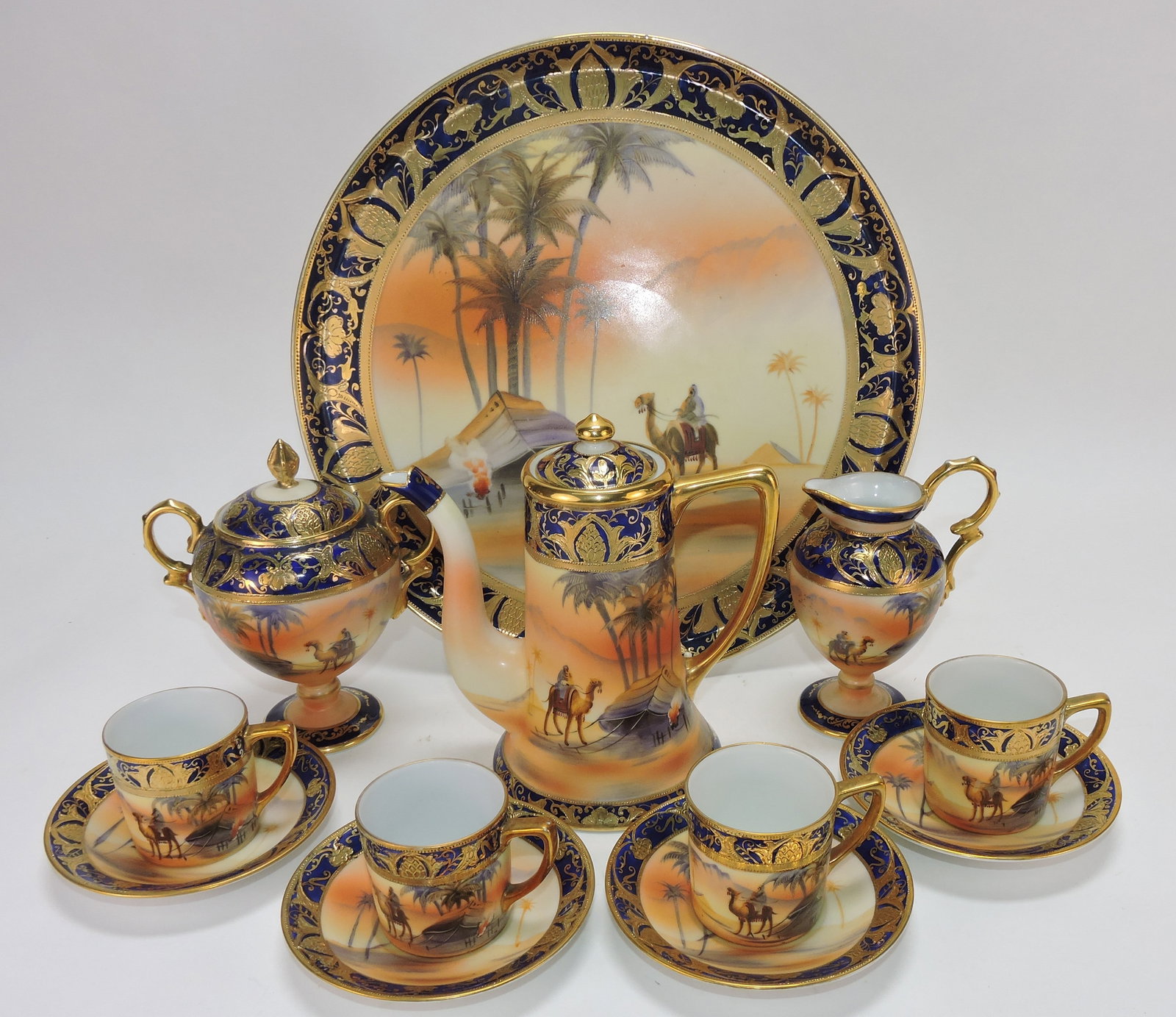 Noritake Egyptian tete-a-tete set with (1 of 1)
