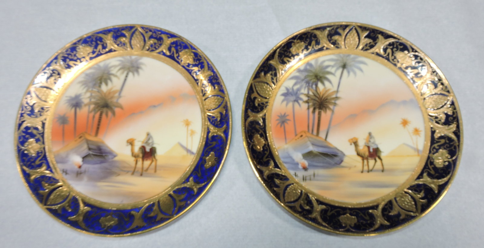 Noritake pair of Egyptian plates, (1 of 1)