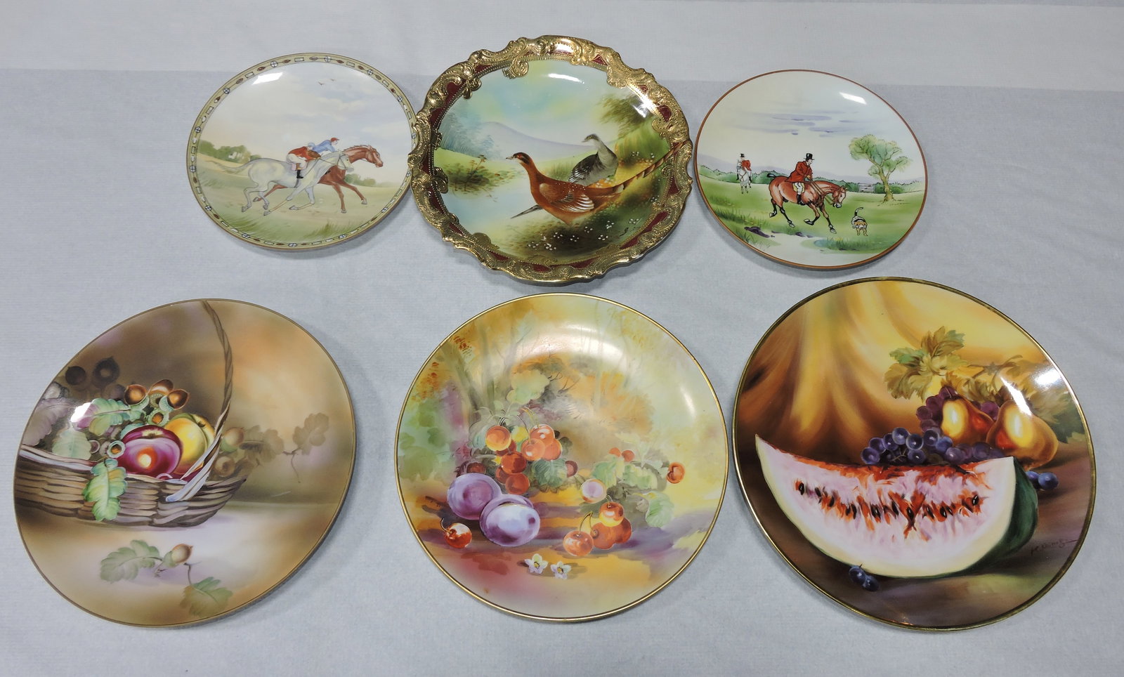 Nippon lot of 6 plates, 9" to 12". (1 of 1)