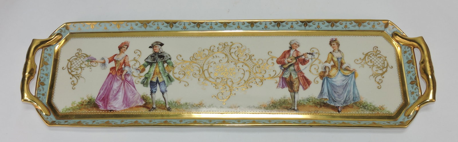 Dresden dresser tray, 21 1/2" x 6 1/4". (1 of 1)