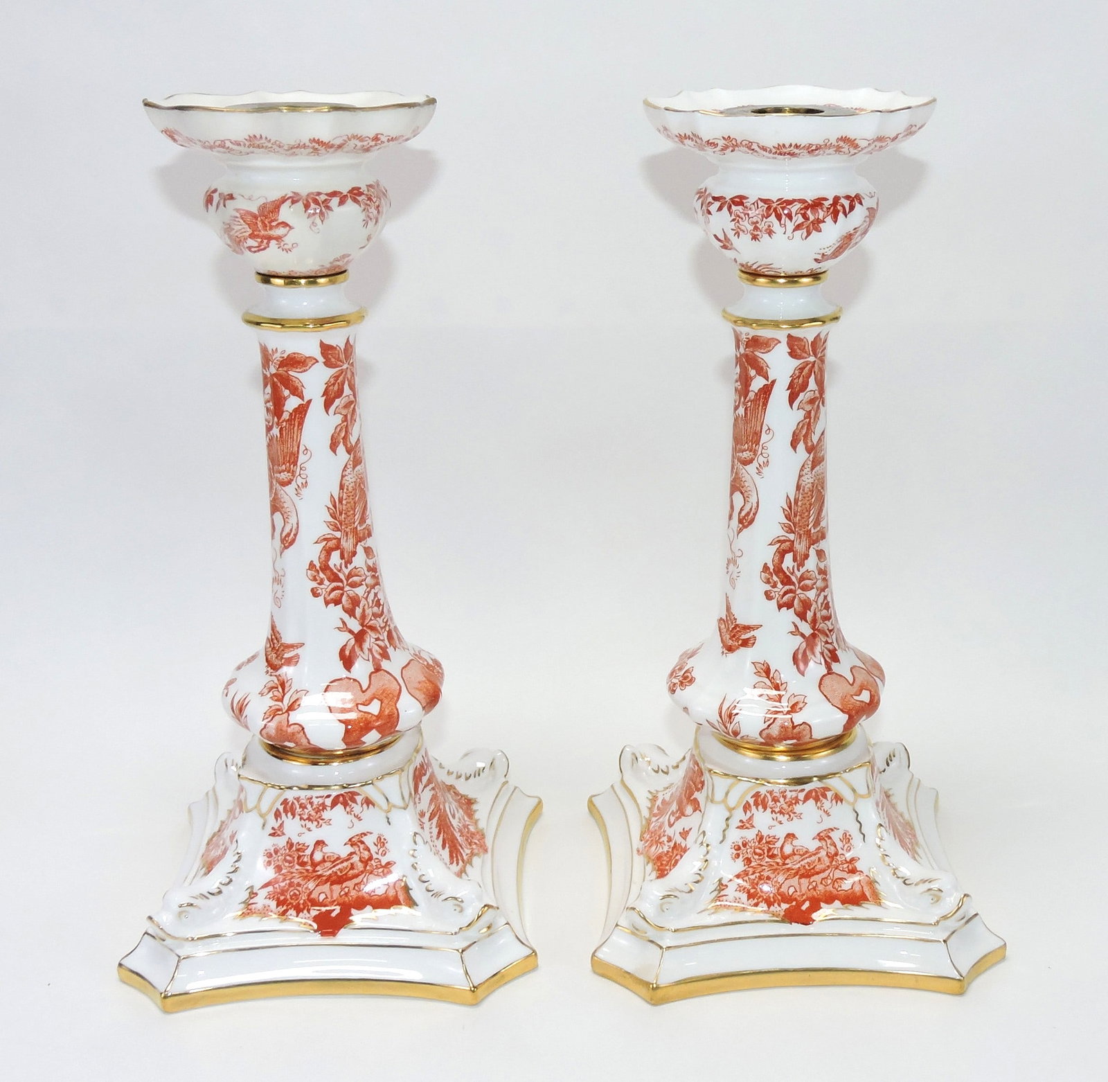 Royal Crown Derby Red Aves pair (1 of 1)