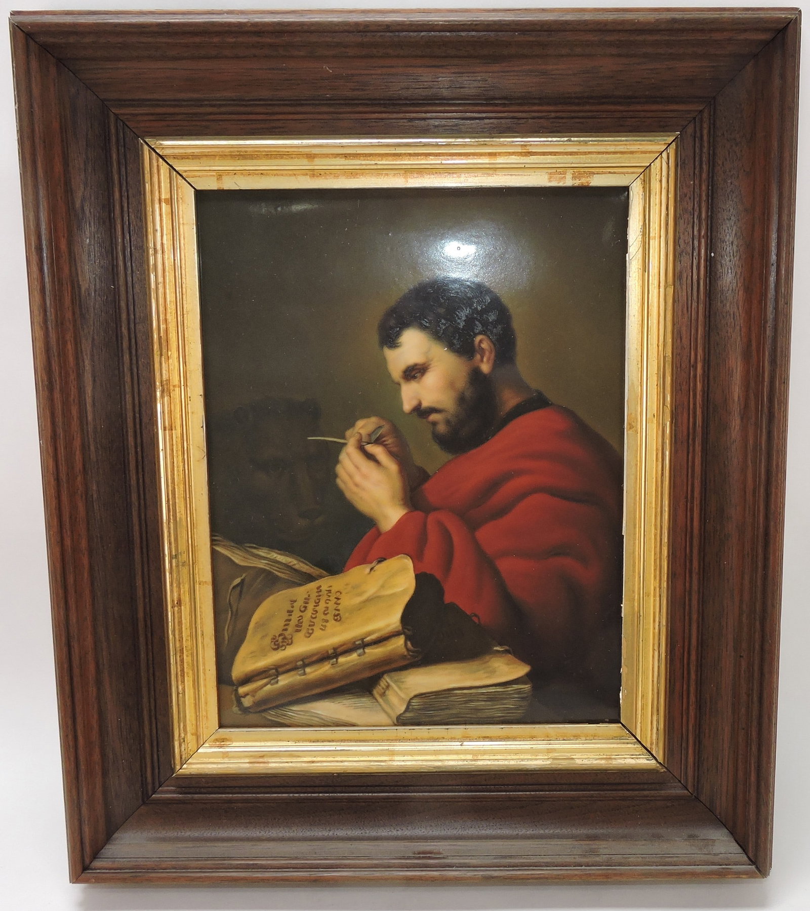 Fine porcelain plaque with hand painted (1 of 3)