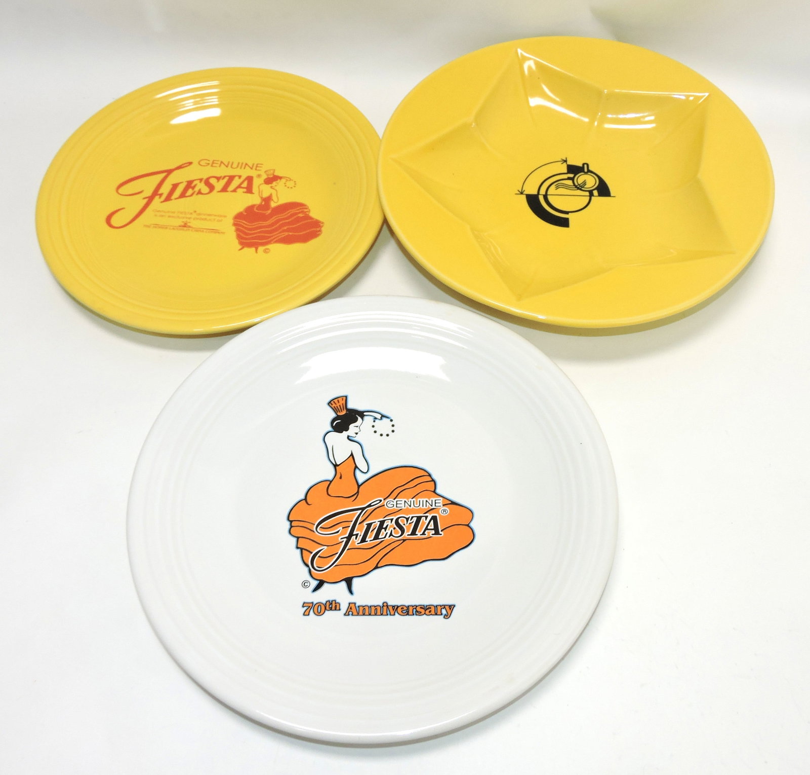 Fiesta Post 86 lot of 3 pcs with decals: .