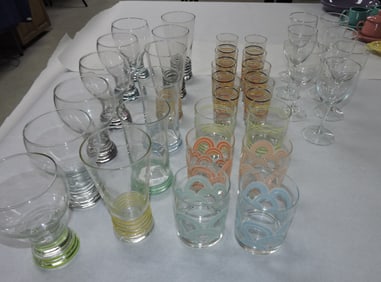 Fiesta Post 86 lot of go along glassware