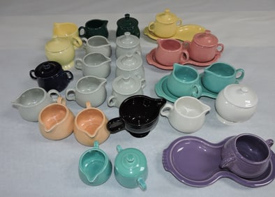 Fiesta Post 86 lot of creamers & sugars &